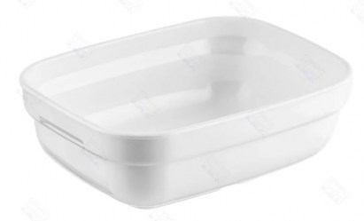 FUENTE RECTANGULAR 12 Cm. POLICARBONATO 175 CC.